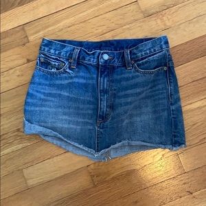 FREE PEOPLE Denim mini skirt